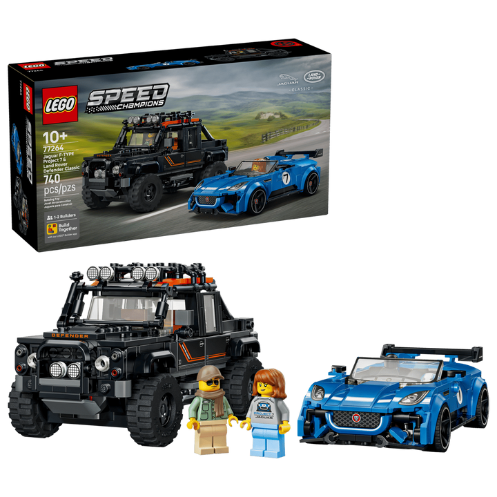 LEGO® Speed Champions Jaguar Project 7 & Land Rover Defender 77264