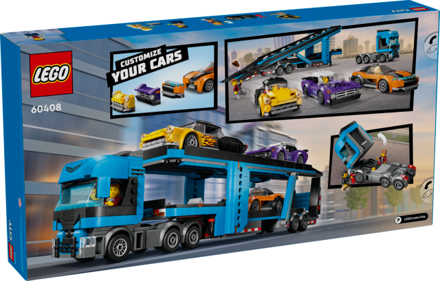 LEGO® City Car Transporter Truck with Sports Cars 60408