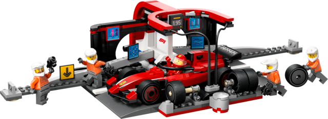 LEGO® City F1® Pit Stop & Pit Crew with Ferrari Car 60443