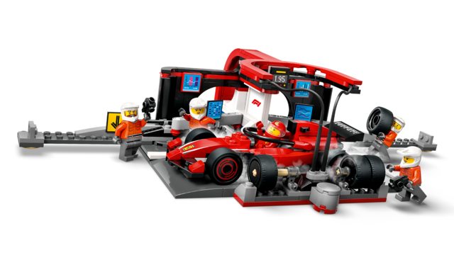 LEGO® City F1® Pit Stop & Pit Crew with Ferrari Car 60443