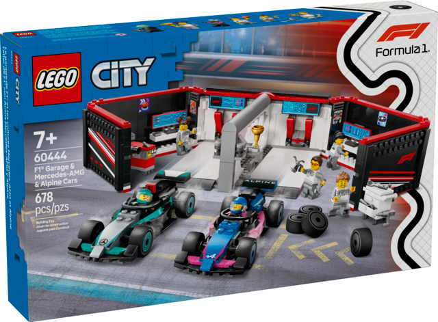 LEGO® City F1® Garage & Mercedes-AMG & Alpine Cars 60444