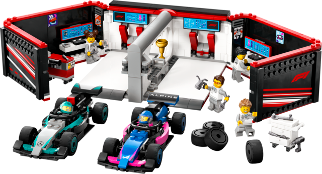 LEGO® City F1® Garage & Mercedes-AMG & Alpine Cars 60444