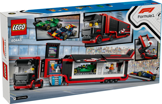 LEGO® City F1® Truck with RB20 & AMR24 F1® Cars 60445