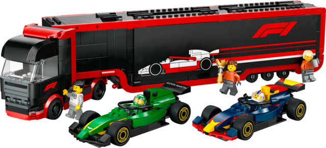 LEGO® City F1® Truck with RB20 & AMR24 F1® Cars 60445