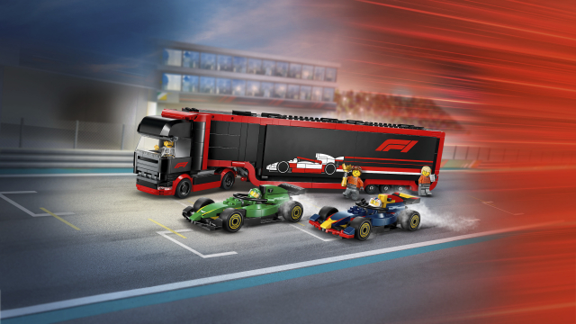 LEGO® City F1® Truck with RB20 & AMR24 F1® Cars 60445