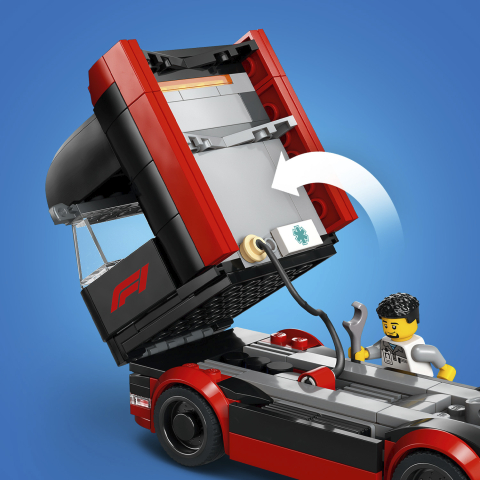 LEGO® City F1® Truck with RB20 & AMR24 F1® Cars 60445