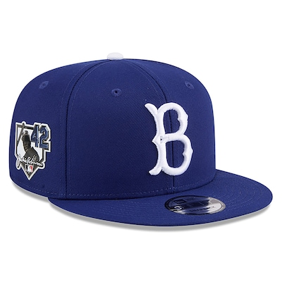 New Era Brooklyn Dodgers MLB Jackie Robinson Navy 9FIFTY Snapback Cap