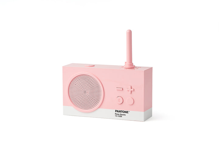 Lexon X Pantone Tykho 3 Bluetooth Speaker & Radio 'Rose Qaurtz'