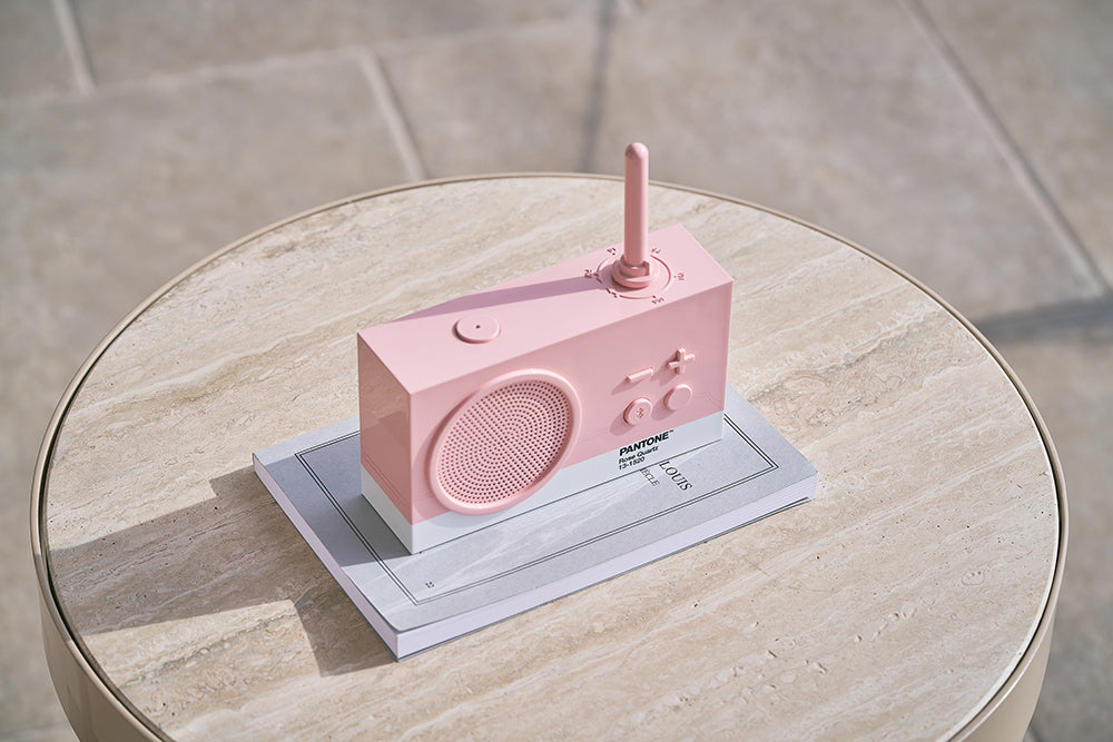 Lexon X Pantone Tykho 3 Bluetooth Speaker & Radio 'Rose Qaurtz'