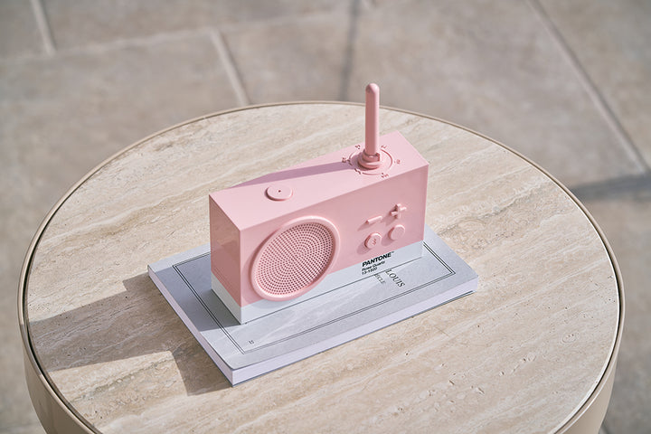 Lexon X Pantone Tykho 3 Bluetooth Speaker & Radio 'Rose Qaurtz'