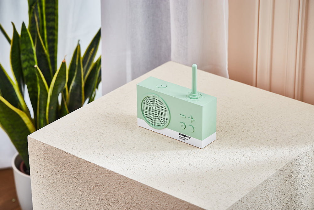 Lexon X Pantone Tykho 3 Bluetooth Speaker & Radio 'Pastel Green'