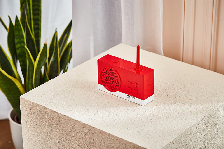 Lexon X Pantone Tykho 3 Bluetooth Speaker & Radio 'Red'