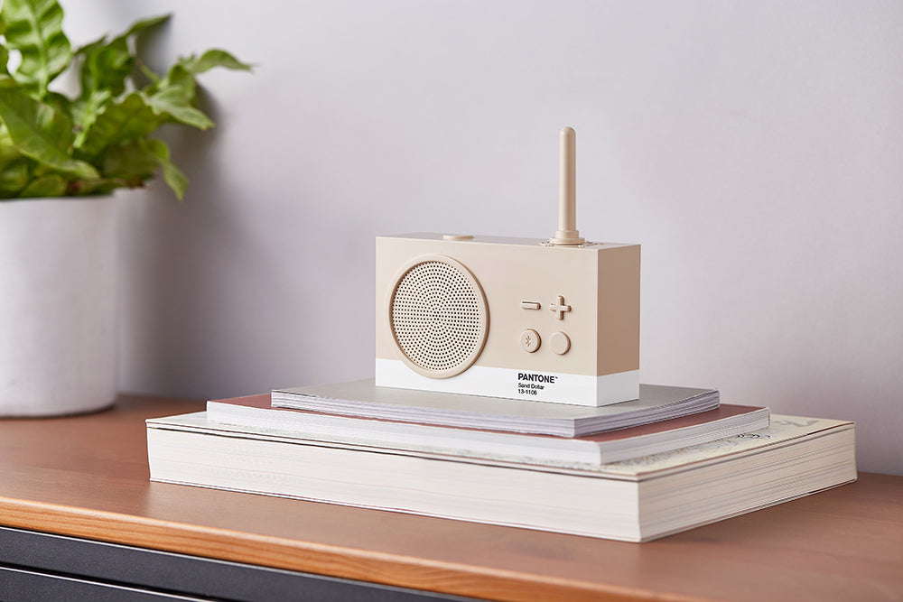 Lexon X Pantone Tykho 3 Bluetooth Speaker & Radio 'Sand Dollar'
