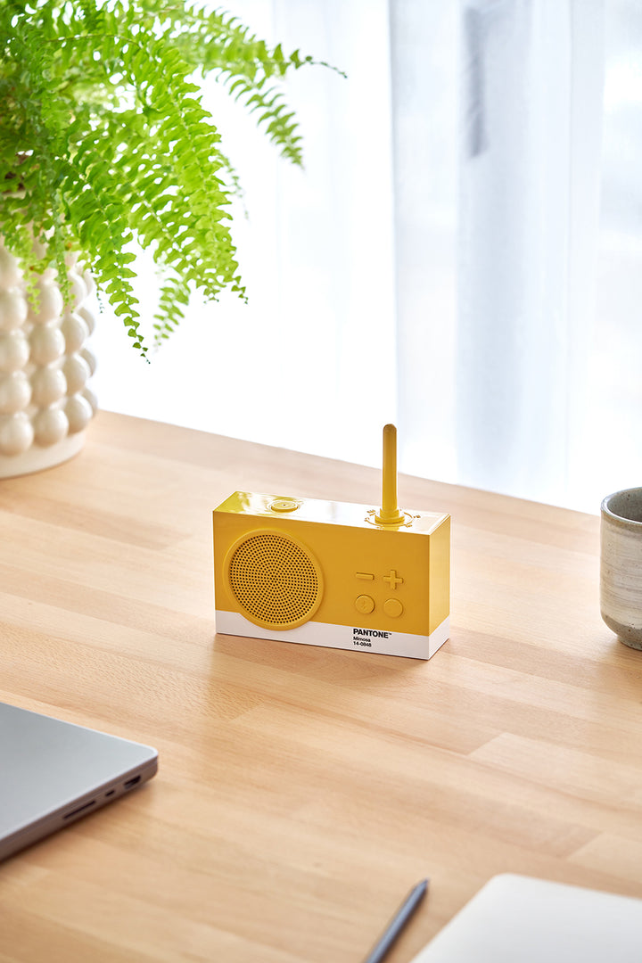 Lexon X Pantone Tykho 3 Bluetooth Speaker & Radio 'Mimosa'