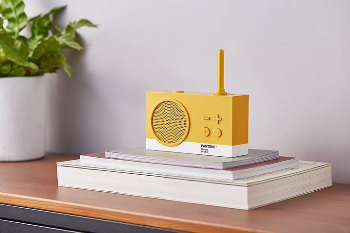 Lexon X Pantone Tykho 3 Bluetooth Speaker & Radio 'Mimosa'
