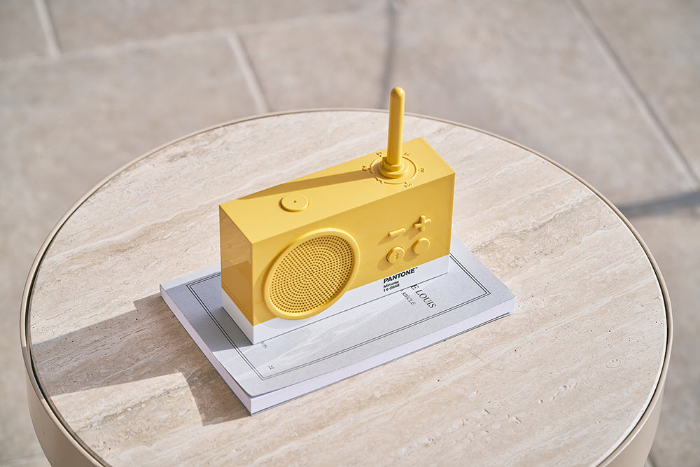 Lexon X Pantone Tykho 3 Bluetooth Speaker & Radio 'Mimosa'