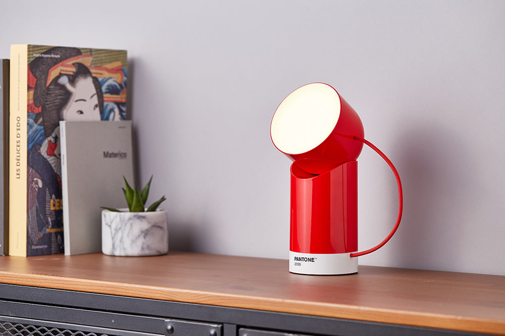 Lexon X Pantone Orbe Portable Lamp 'Red'