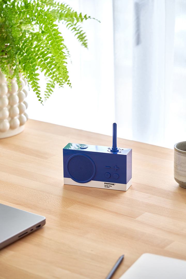 Lexon X Pantone Tykho 3 Bluetooth Speaker & Radio 'Classic Blue'