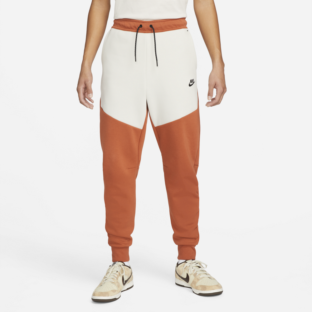 Orange nike tech fleece pants sales
