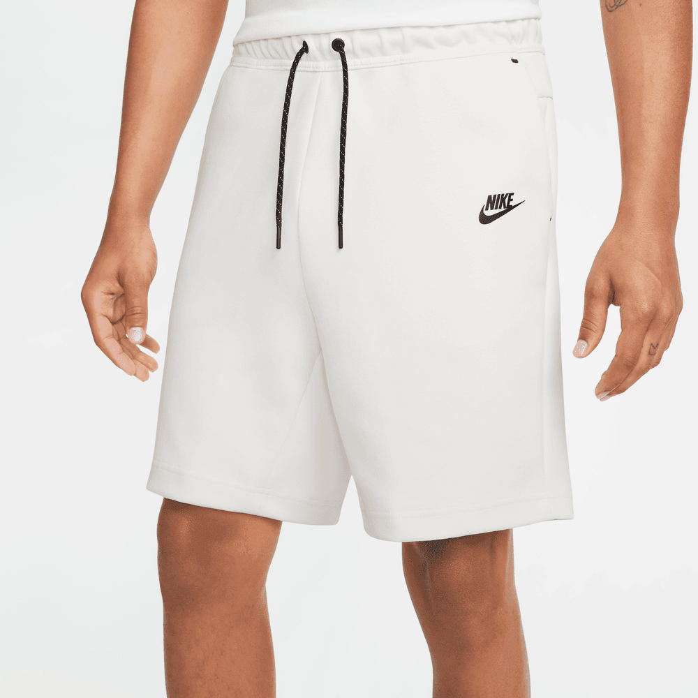Nike white fleece shorts best sale