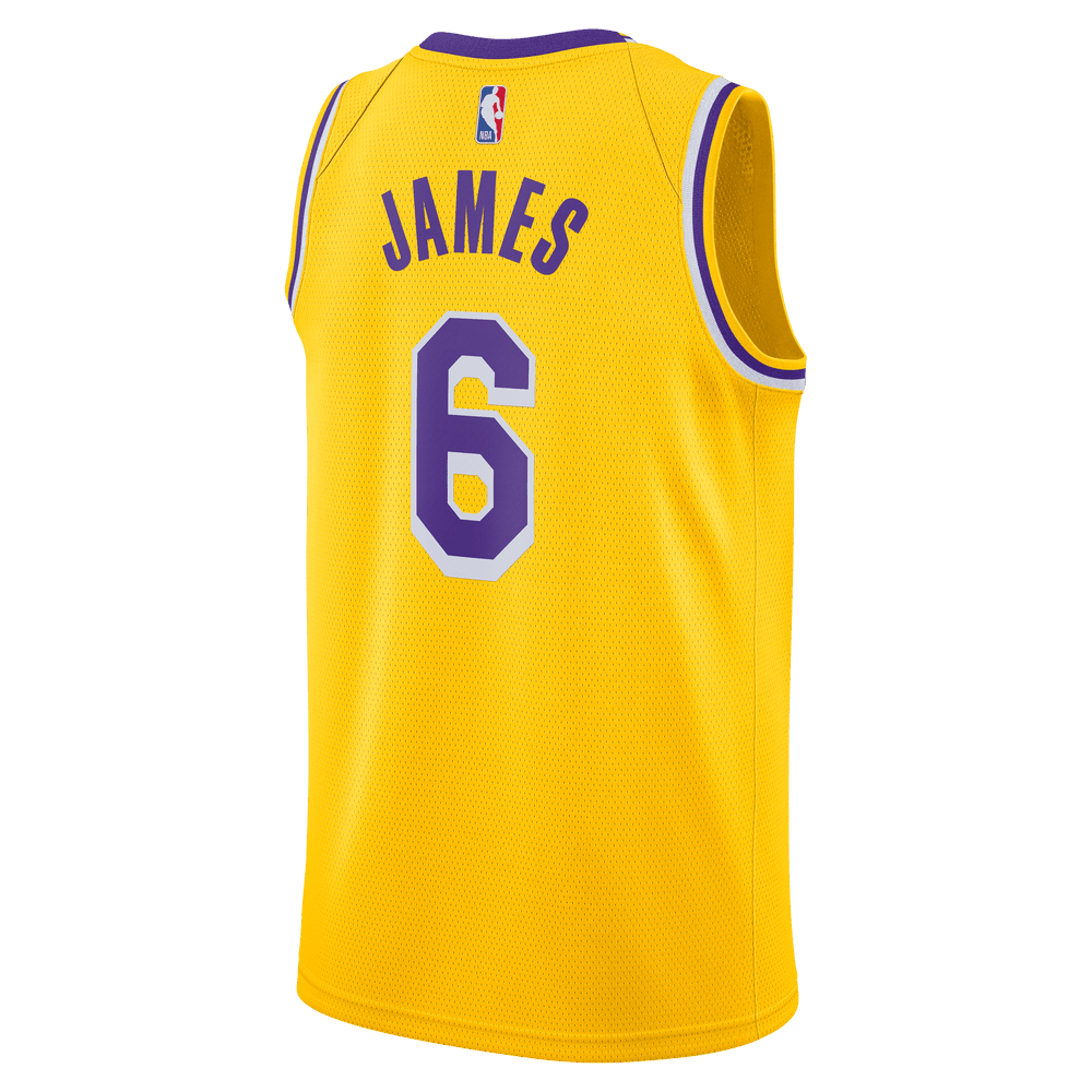 LeBron Lakers Icon Edition 2020 NBA Swingman Jersey 'Gold'