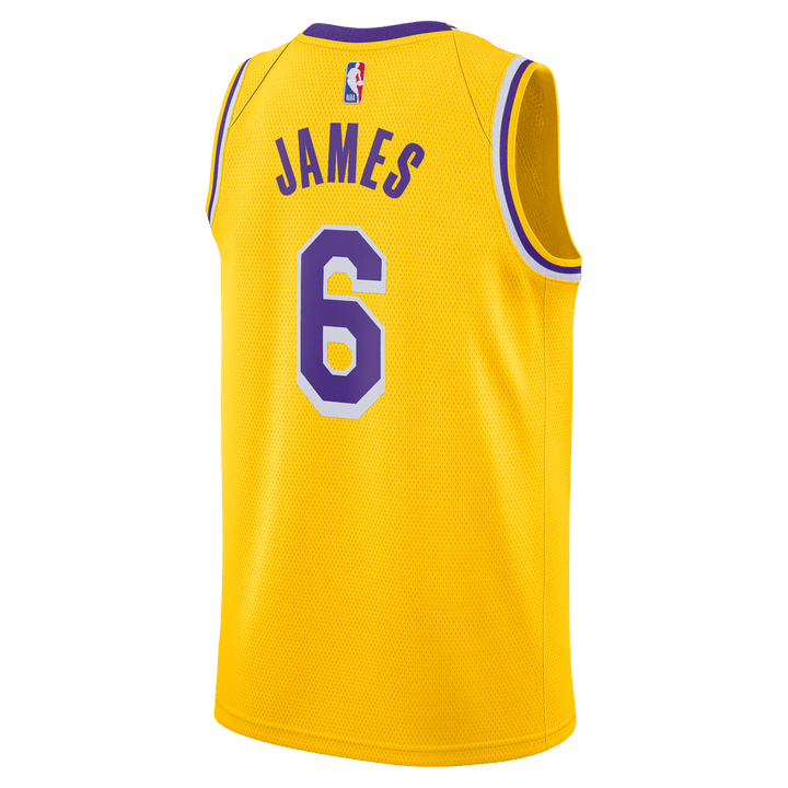 LeBron Lakers Icon Edition 2020 NBA Swingman Jersey 'Gold'