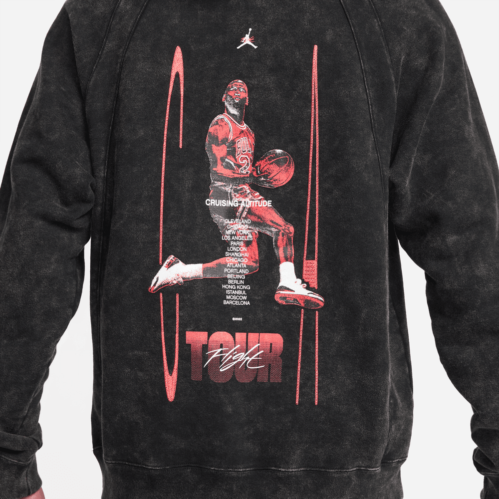 Jordan Flight Heritage French Terry Pullover 'Washed Black'