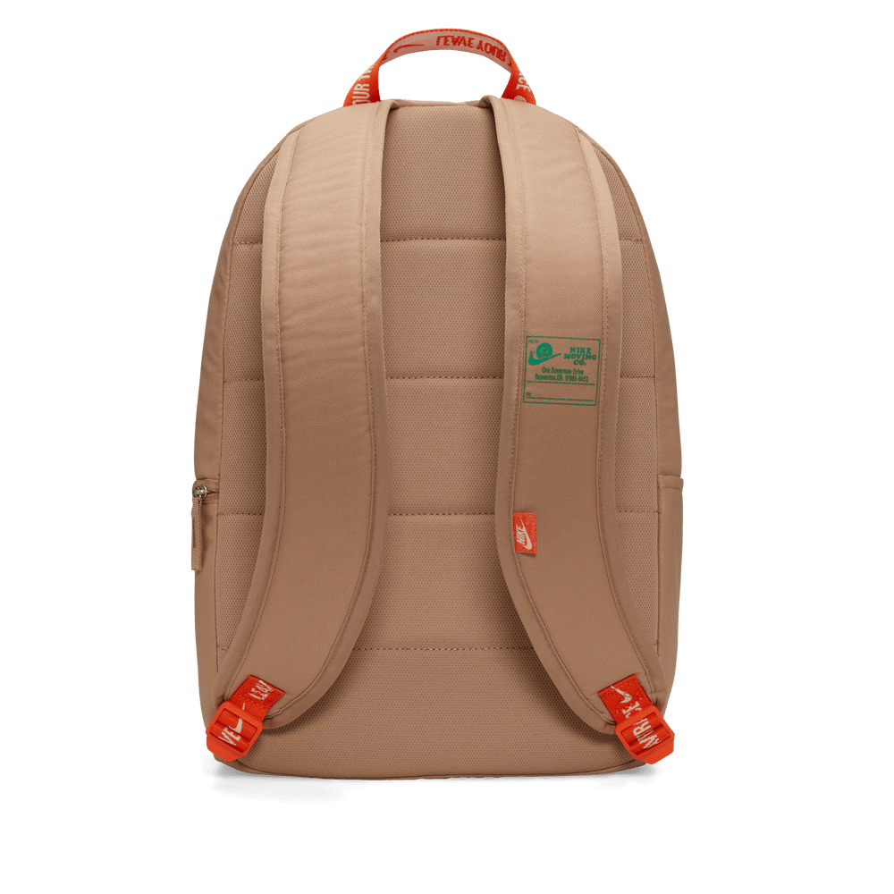 Nike Heritage Backpack 'Hemp/Safety Orange'