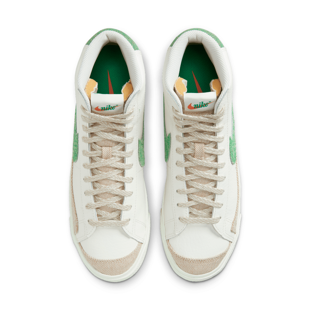 Nike Blazer Mid 77 Vintage Sail Stadium Green Courtside Sneakers